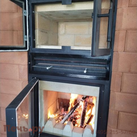 Печь камин КДМ КИВ с духовкой фото 6