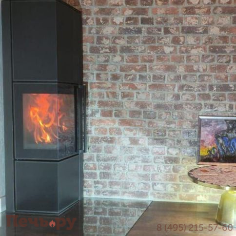 Печь камин Kratki Pro TORA/L Nero Assoluto фото 4