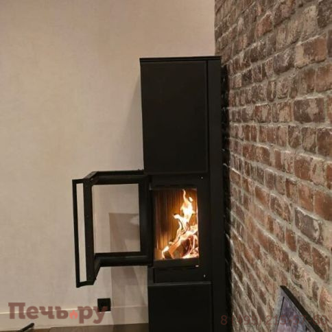 Печь камин Kratki Pro TORA/L Nero Assoluto фото 6