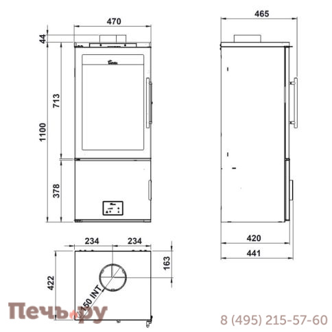 Печь-камин Lacunza Calais фото 3