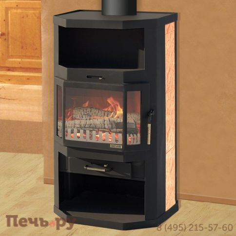 Печь-камин Мета Ангара Аква  (без плиты) фото