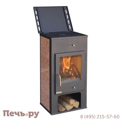 Печь-камин Мета Нарва с плитой фото