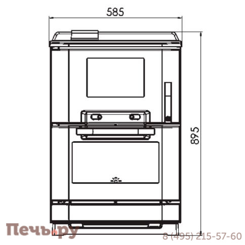 Печь камин Plamen Calorex 100 фото 3