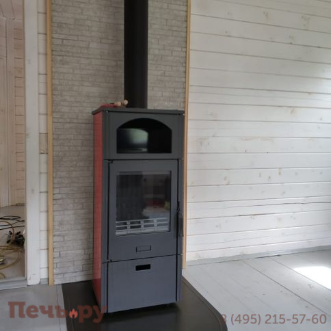 Печь камин Plamen Laguna, красная фото 3