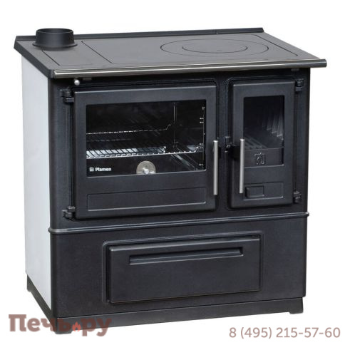 Печь камин Plamen Slavonac N белая фото