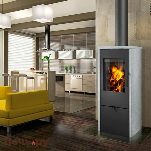 Печь камин Romotop Alpera F 02 камень фото