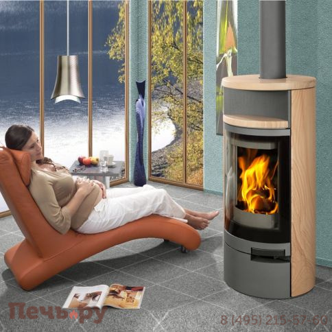 Печь-камин Storch Askja лимонит (песчаник) фото