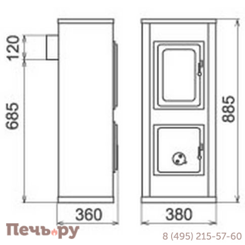 Печь камин Thorma Verona фото 3