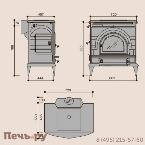 Печь камин Vermont Castings DutchWest extra large фото 5