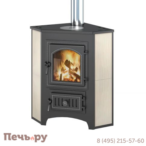 Печь-камин Везувий ПК-01 (220) угловой с конфоркой фото
