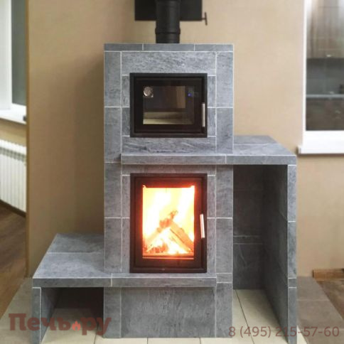 Печной камин Теплый камень  с духовкой и топкой Heritage VII -2P фото 10