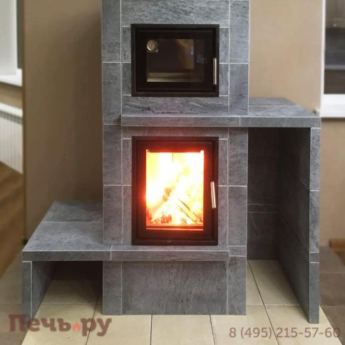 Печной камин Теплый камень  с духовкой и топкой Heritage VII -2P фото 9