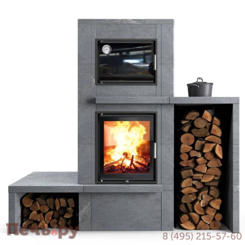 Печной камин Теплый камень  с духовкой и топкой Heritage VII -2P фото