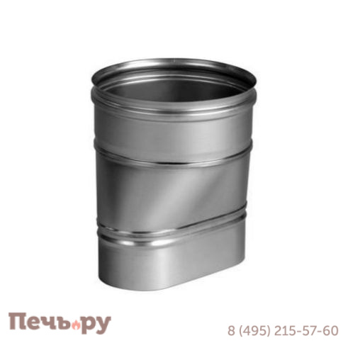 Переходник Вулкан VOR с овала 100x200 на круг D 180, 200 (AISI 321 0.5мм) фото