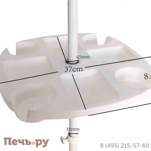 Пластиковый органайзер для зонта белый фото 2