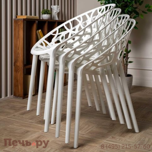 Пластиковый стул Royal Family ARIA белый фото 8