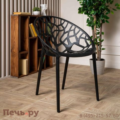 Пластиковый стул Royal Family ARIA черный фото 3