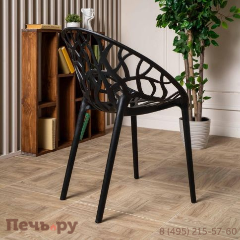 Пластиковый стул Royal Family ARIA черный фото 5