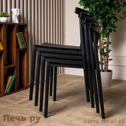 Пластиковый стул Royal Family KAI черный фото 8