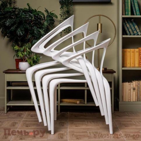 Пластиковый стул Royal Family MAY белый фото 7