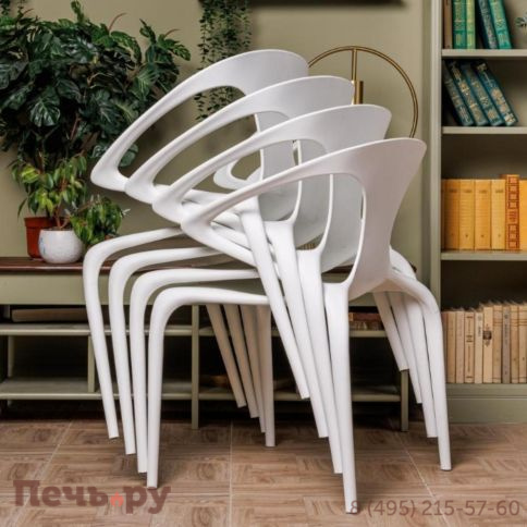 Пластиковый стул Royal Family MAY белый фото 8