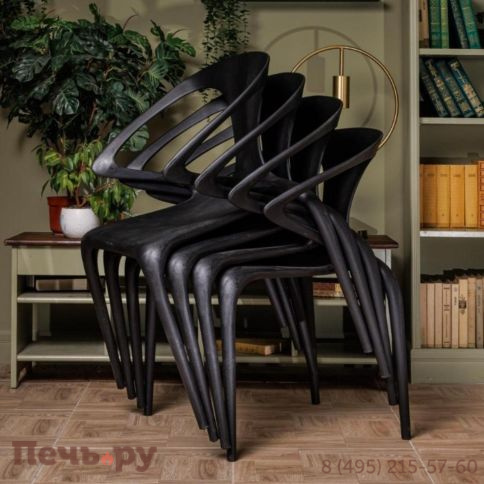 Пластиковый стул Royal Family MAY черный фото 5