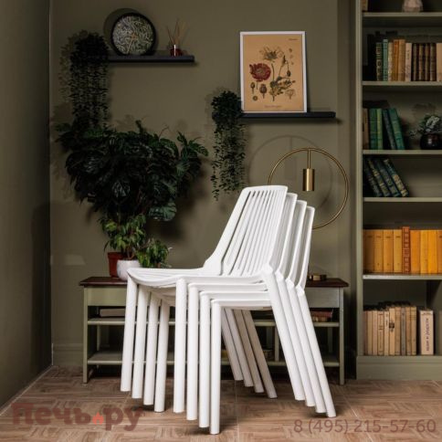 Пластиковый стул Royal Family NICO белый фото 6