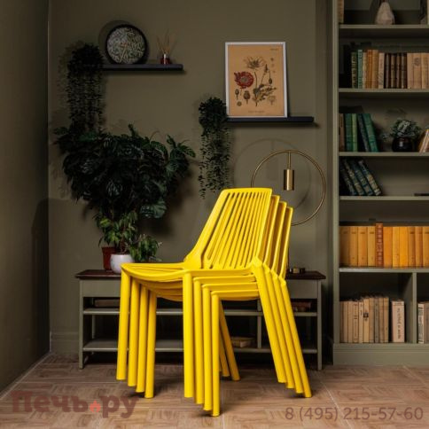Пластиковый стул	Royal Family NICO желтый фото 4