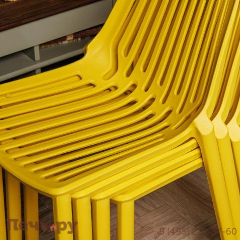 Пластиковый стул	Royal Family NICO желтый фото 5