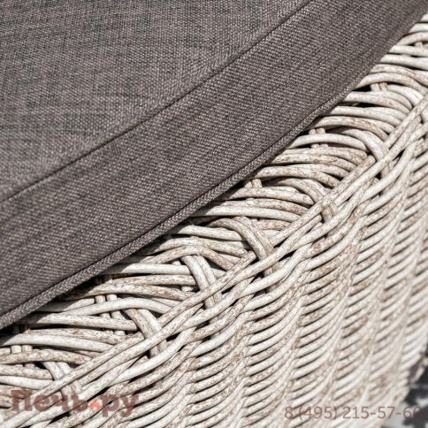 Плетеная кровать 4SiS Стильяно круглая, цвет бежевый фото 4