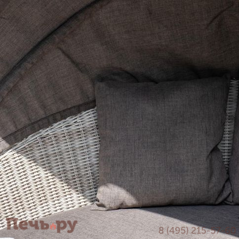 Плетеная кровать 4SiS Стильяно круглая, цвет бежевый фото 5