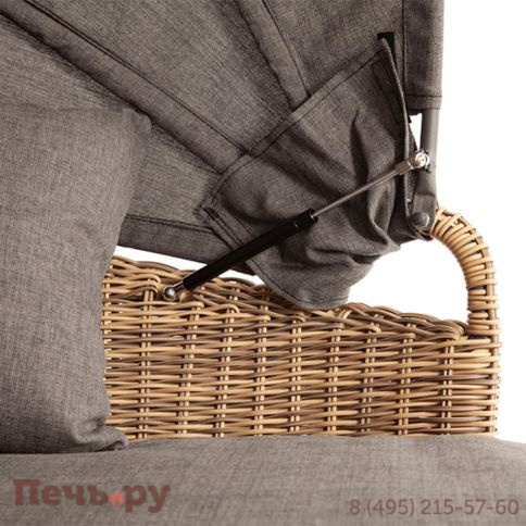 Плетеная кровать круглая 4SiS Стильяно, цвет соломенный фото 26