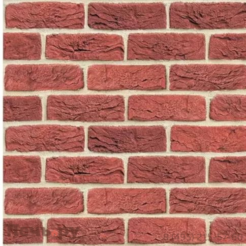 Плита Везувий Декор Кирпичный №1005 Горизонталь 8мм (1200х600мм) фото