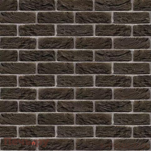 Плита Везувий Декор Коричневый №1001 Вертикаль 8мм (1200х600мм) фото