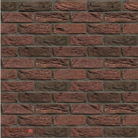 Плита Везувий Декор Красно-коричневый №1003 Горизонталь 8мм (1200х600мм) фото