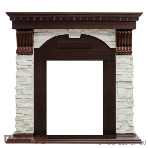 Портал Dimplex Dublin арочный сланец белый (классика Opti-Myst и Optiflame) фото 8