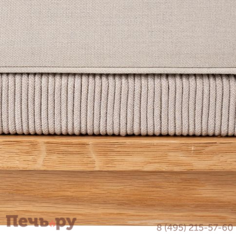 Правый модуль 4SiS Канны плетеный из роупа, основание дуб, роуп бежевый круглый, ткань бежевая 052 фото 8