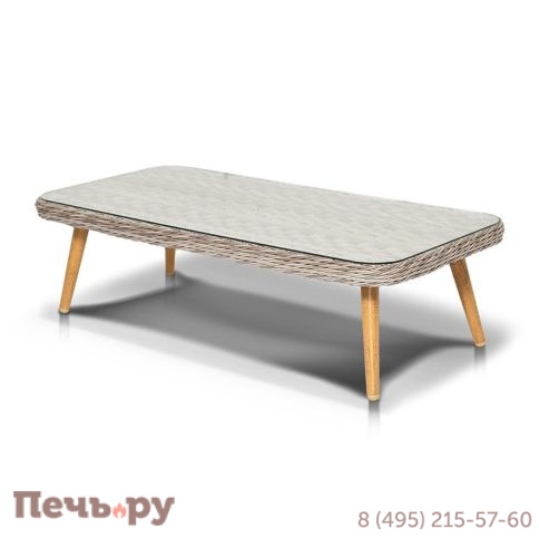 Прованс 4SiS столик журнальный из ротанга, цвет бежевый фото