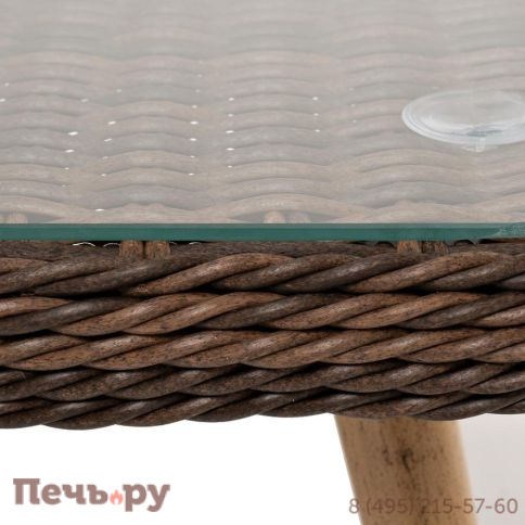 Прованс 4SiS столик журнальный из ротанга, цвет коричневый фото 5