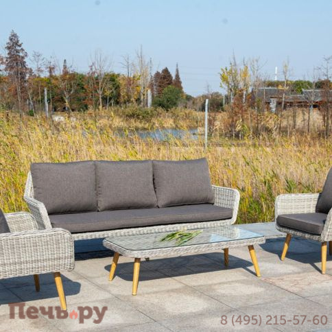 Прованс 4SiS столик журнальный из ротанга, цвет соломенный фото 3