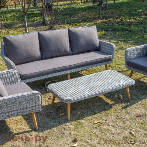 Прованс 4SiS столик журнальный из ротанга, цвет соломенный фото 7