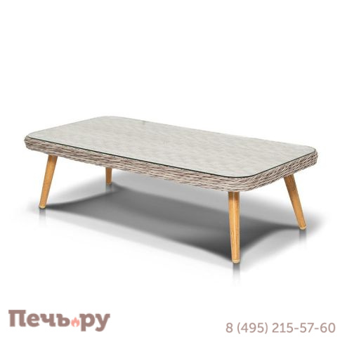 Прованс 4SiS столик журнальный из ротанга, цвет соломенный фото