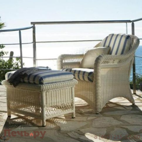 Пуф плетеный с подушкой Point Arena фото 2