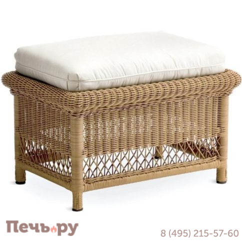 Пуф плетеный с подушкой Point Arena фото