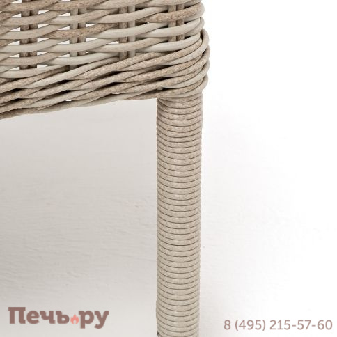 "Алиса" кресло плетеное, цвет бежевый с подушками фото 8