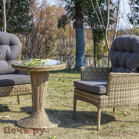 "Алиса" кресло плетеное, цвет соломенный фото 9