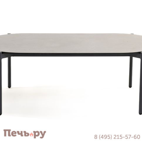 "Диего" журнальный стол из HPL 120х60 H40, каркас темно-серый (RAL7024), цвет "серый гранит" фото 4