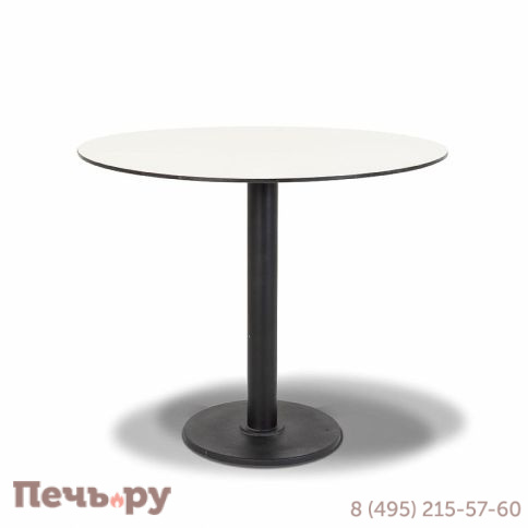 "Каффе" интерьерный стол из HPL круглый Ø70см, цвет молочный фото 2