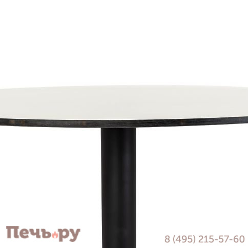 "Каффе" интерьерный стол из HPL круглый Ø70см, цвет молочный фото 3