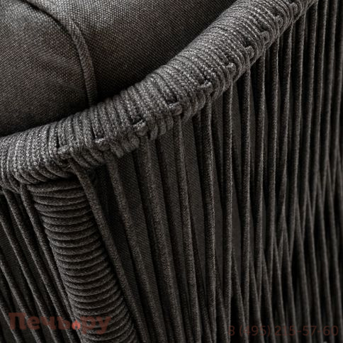 Лаунж-зона 4SiS Канны из роупа (веревки), цвет темно-серый фото 11